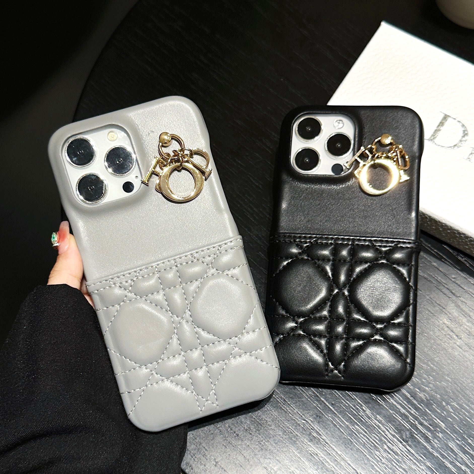 Inspired Designer Christian Dior Leather iPhone Case