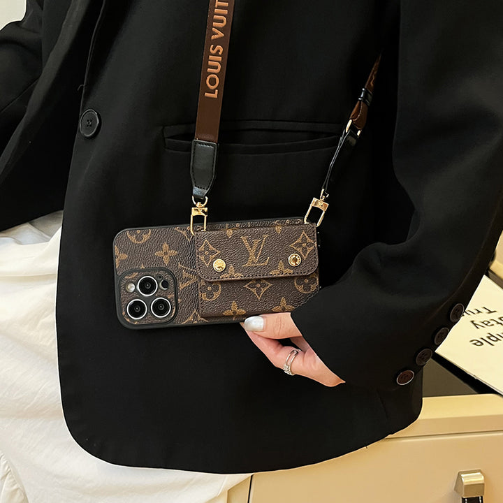 Inspired Louis Vuitton IPhone Case With Strap