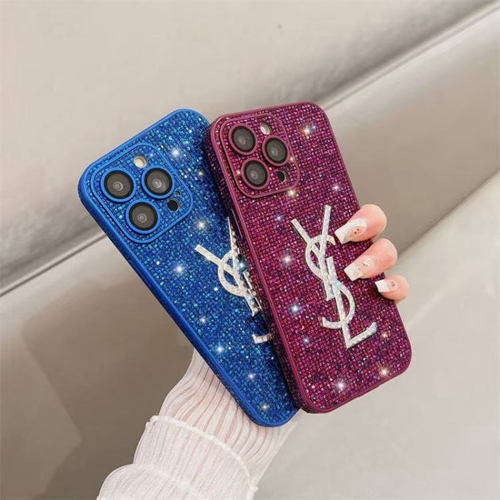 Inspired YSL Diamond IPhone Case