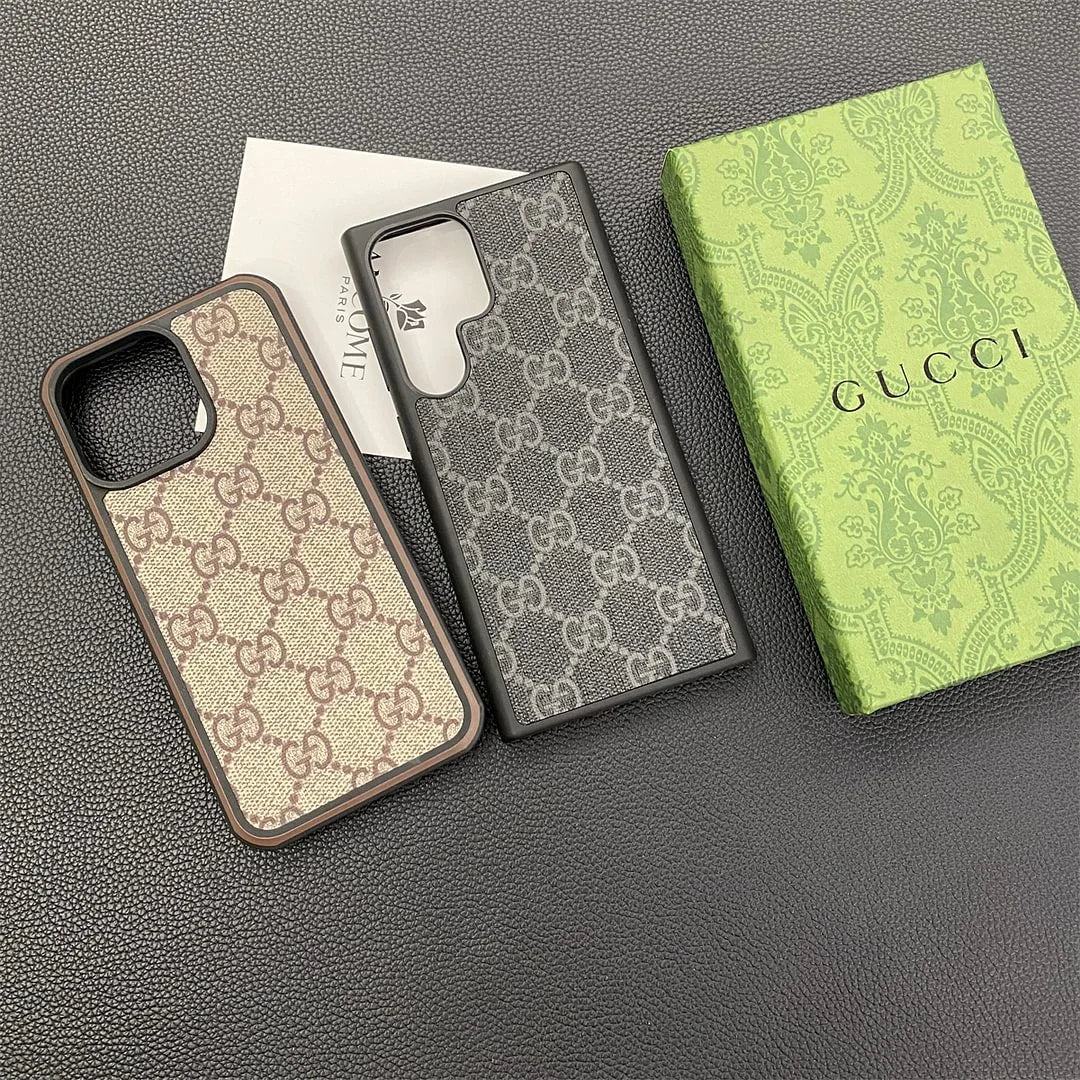 Gucci iPhone 13 & Samsung Leather Case – MagSafe Premium Phone Case