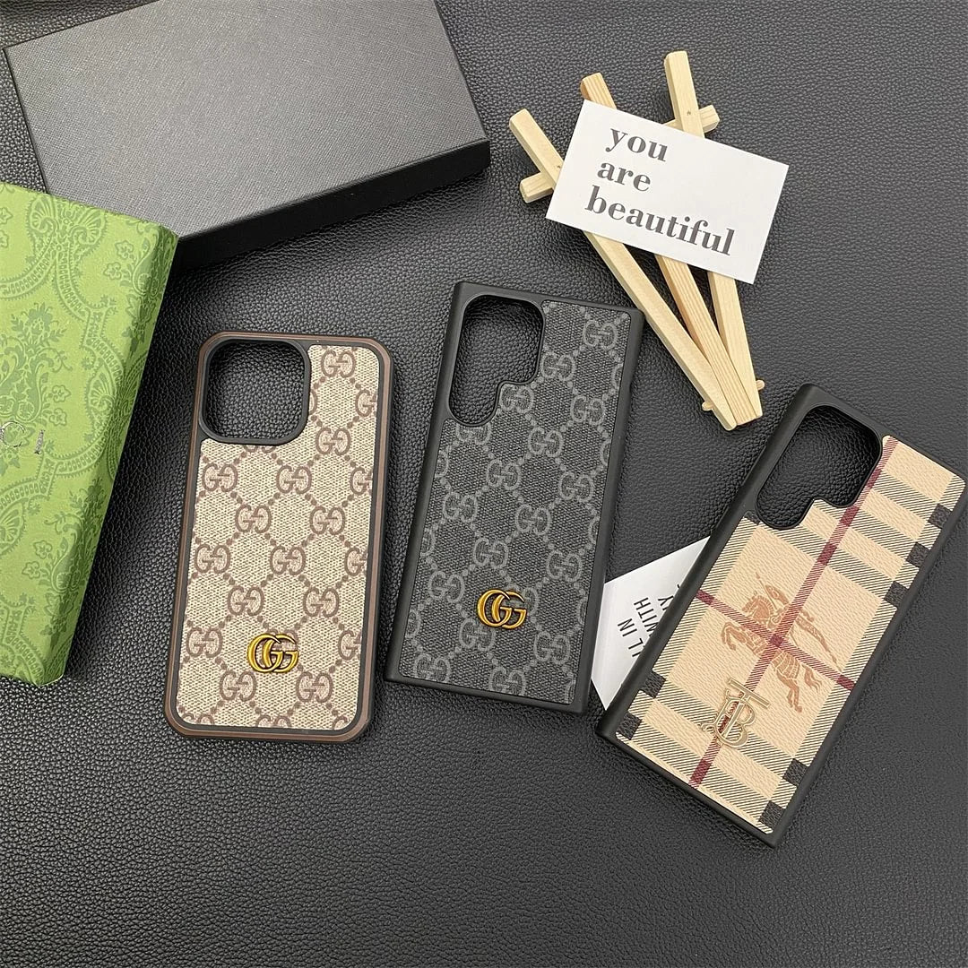 Gucci iPhone 13 & Samsung Leather Case – MagSafe Premium Phone Case