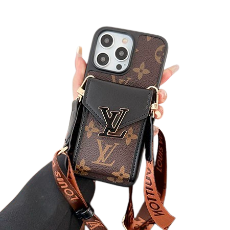 LV Iphone Case With Strap And Card Holder FOR IPHONE