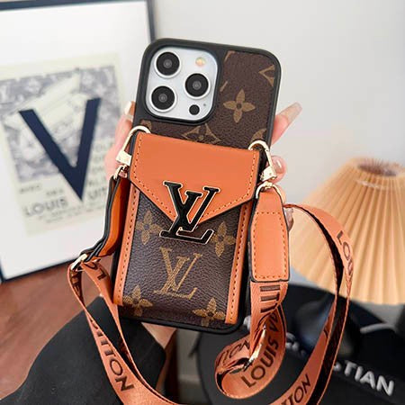 LV Iphone Case With Strap And Card Holder FOR IPHONE