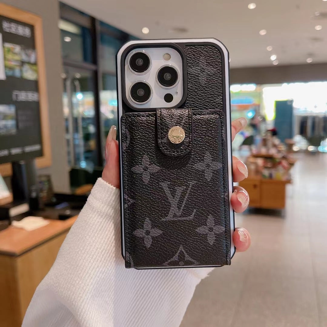 LV IPHONE CASE WITH CARD HOLDER