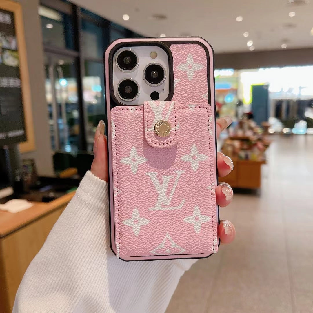 LV IPHONE CASE WITH CARD HOLDER