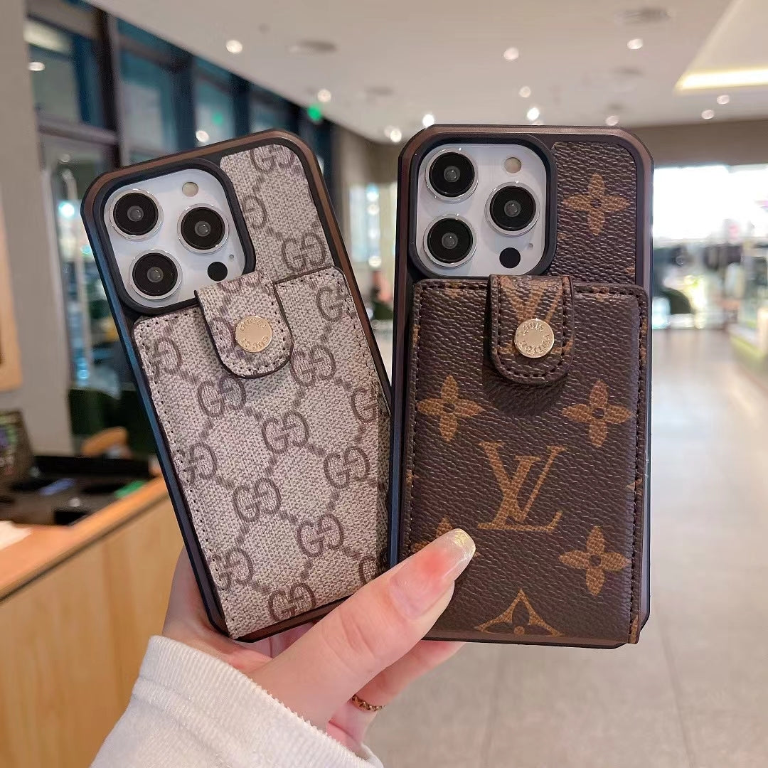 LV IPHONE CASE WITH CARD HOLDER
