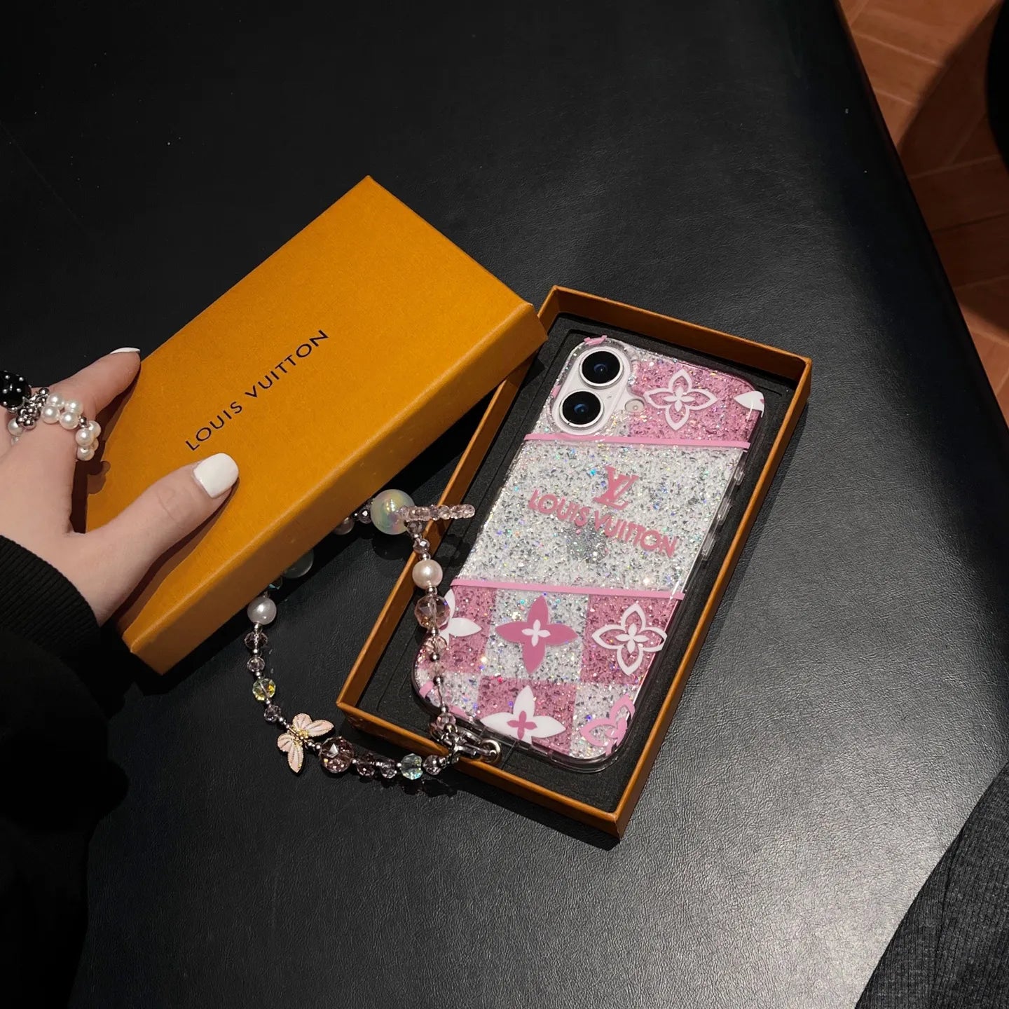 Designer Louis Vuitton Iphone 16 case – Slim Clear Phone Case