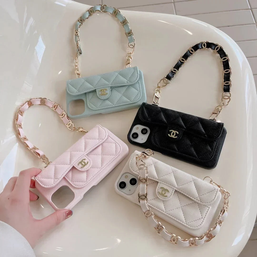 Luxury Chanel Phone Case With Hand Strap