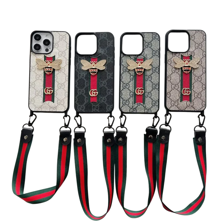 Luxury Gucci IPhone Case With Hand Strap