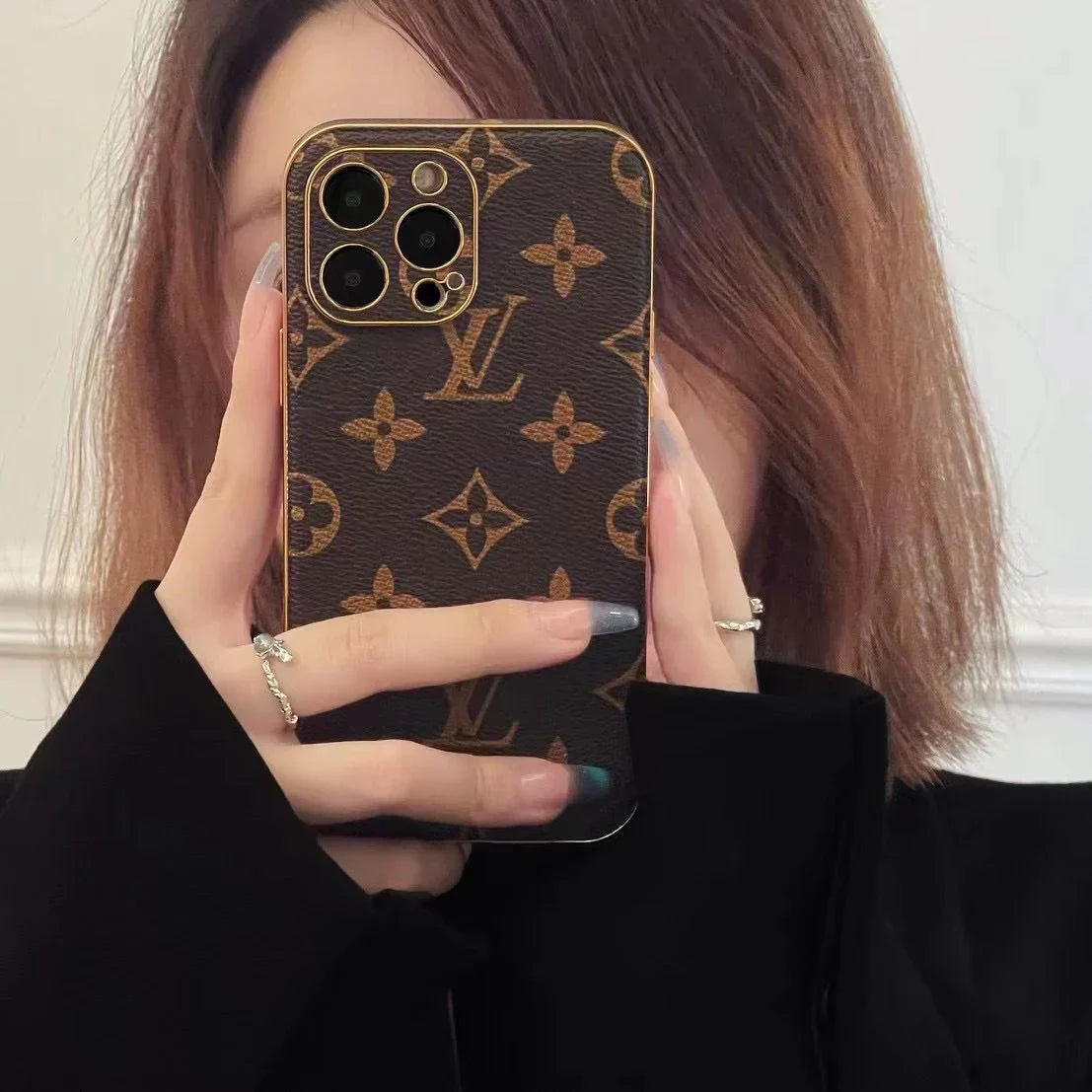 Luxury Lv Monogram iPhone Case