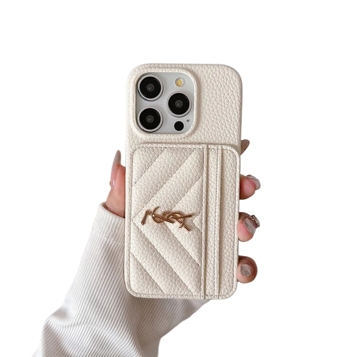 Luxury YSL Leather For iPhone Case