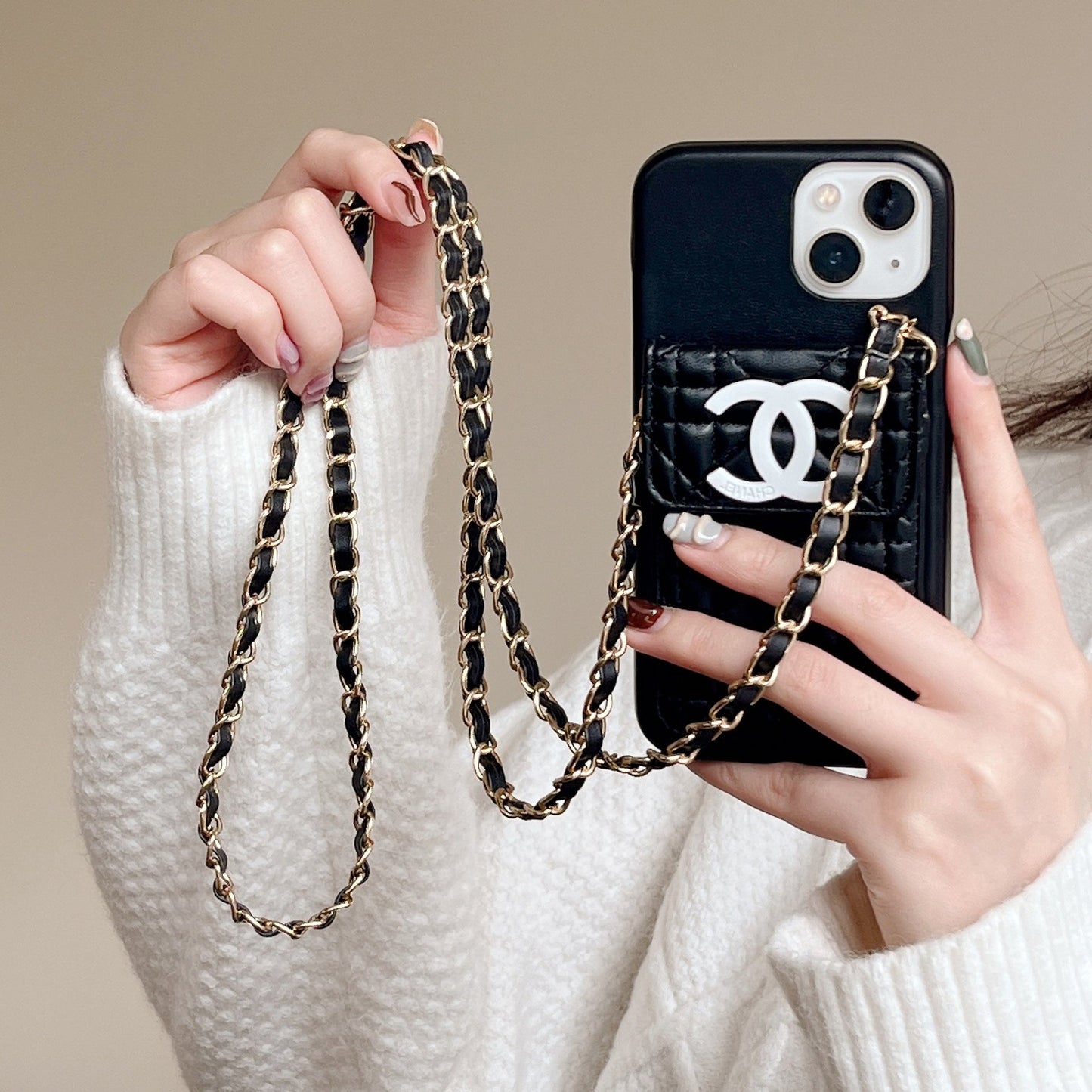 chanel phone case on chain – Slim Clear Phone Case