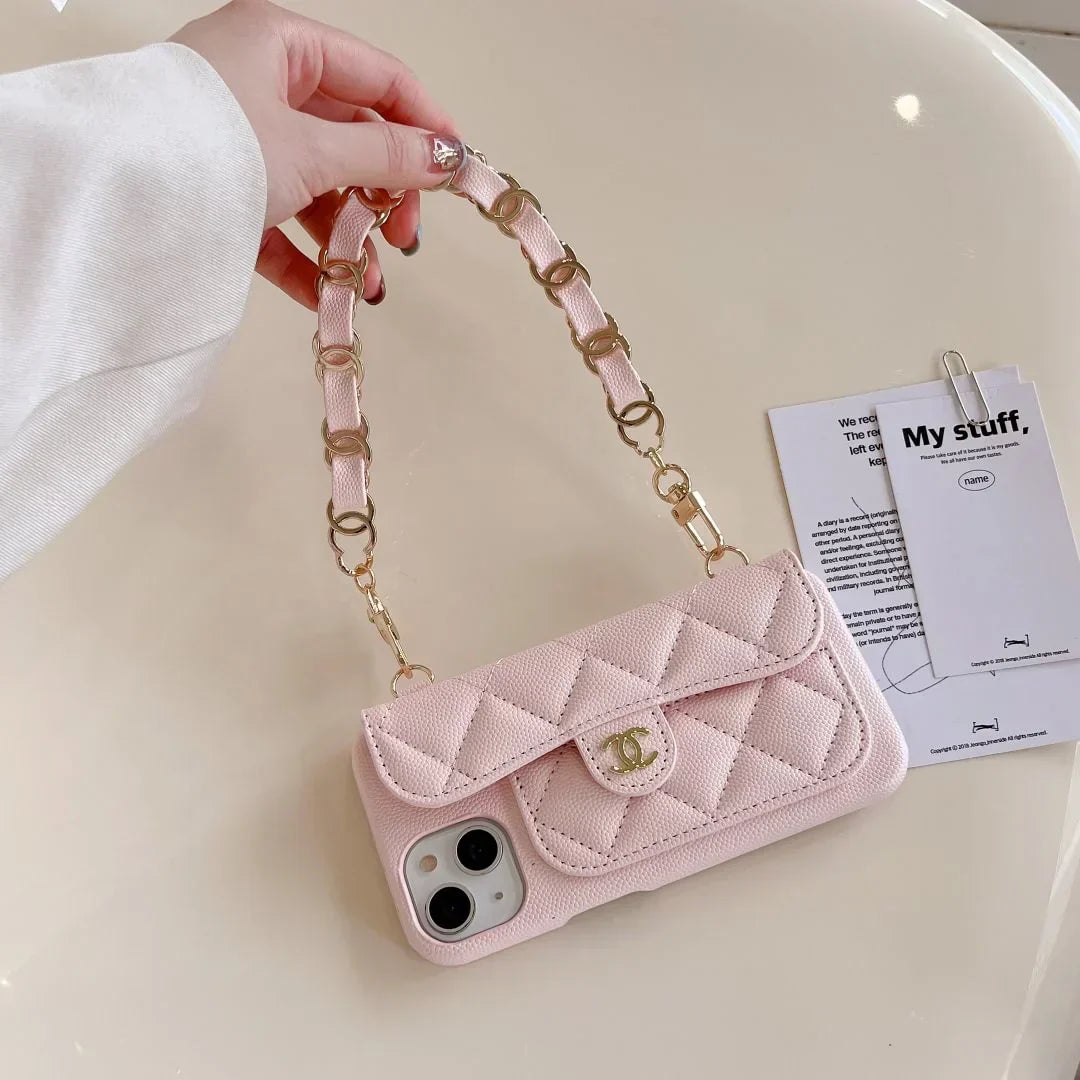 Luxury Chanel Phone Case With Hand Strap