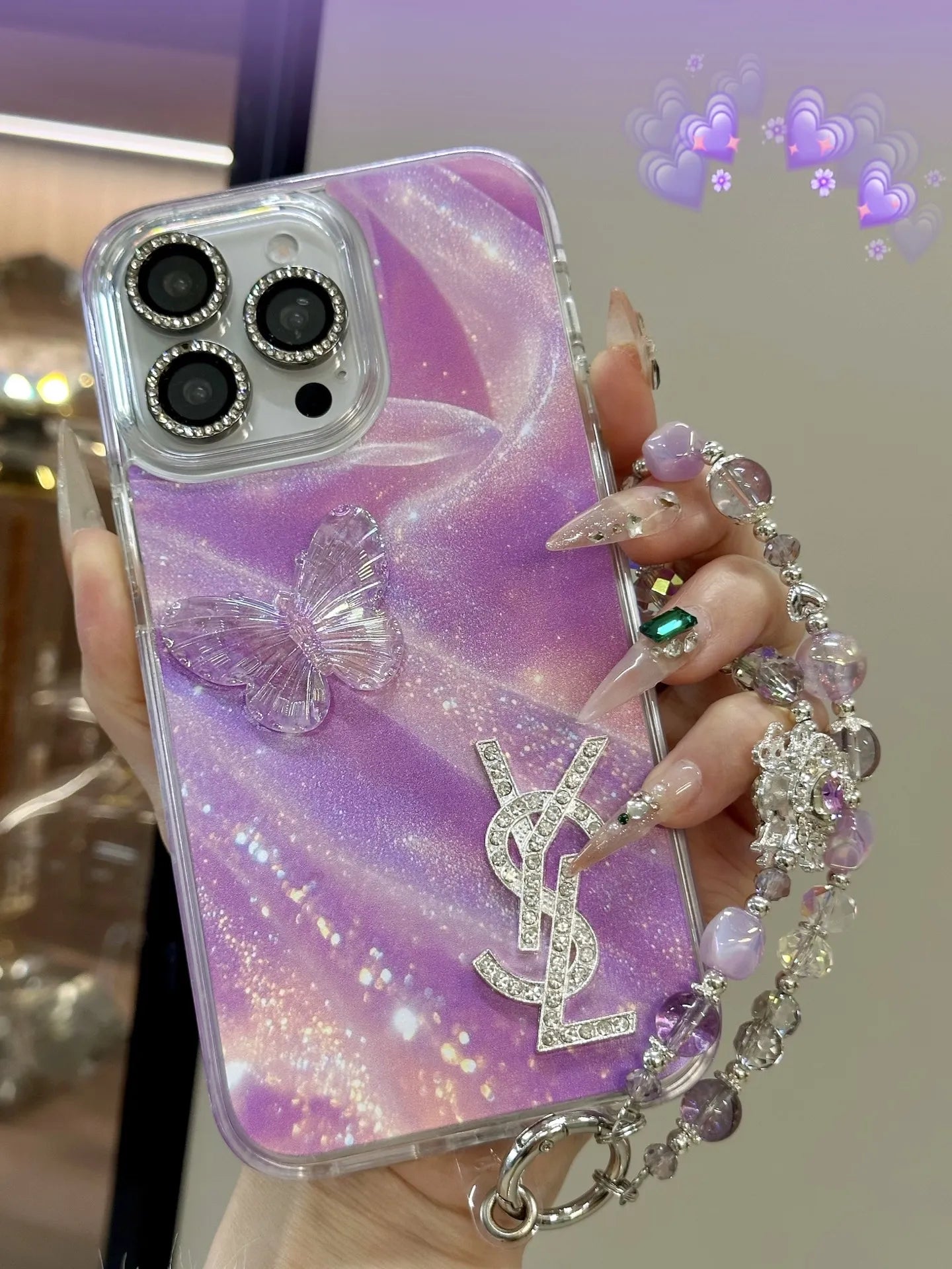 Branded Luxury Pink Chanel & LV & YSL Phone Case – Slim Clear Phone Case