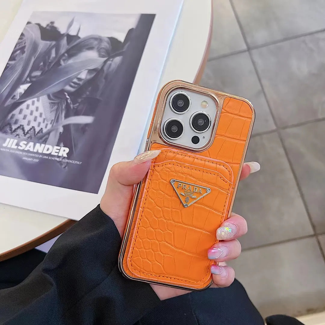 Slim Clear Prada Phone Case With Card Holder – MagSafe Phone Case