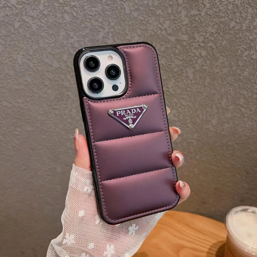 Shockproof Prada Puffer Phone Case – Luxury Designer Phone Case