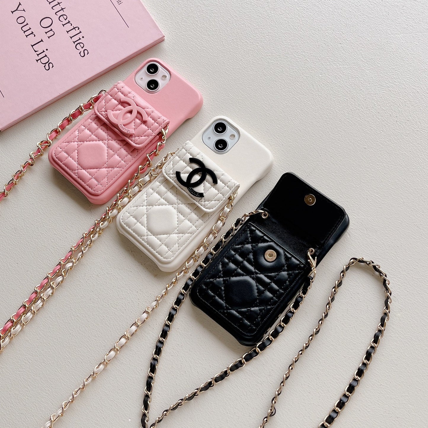 chanel phone case on chain – Slim Clear Phone Case