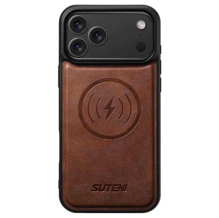 Cowhide Leather Magnetic Phone Case For iPhone 17 / 16 / 15 / 14