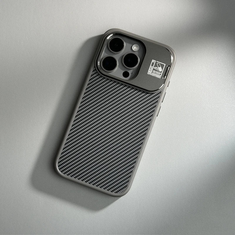 Frosted Carbon Fiber Magsafe Case for iPhone 16 15 14