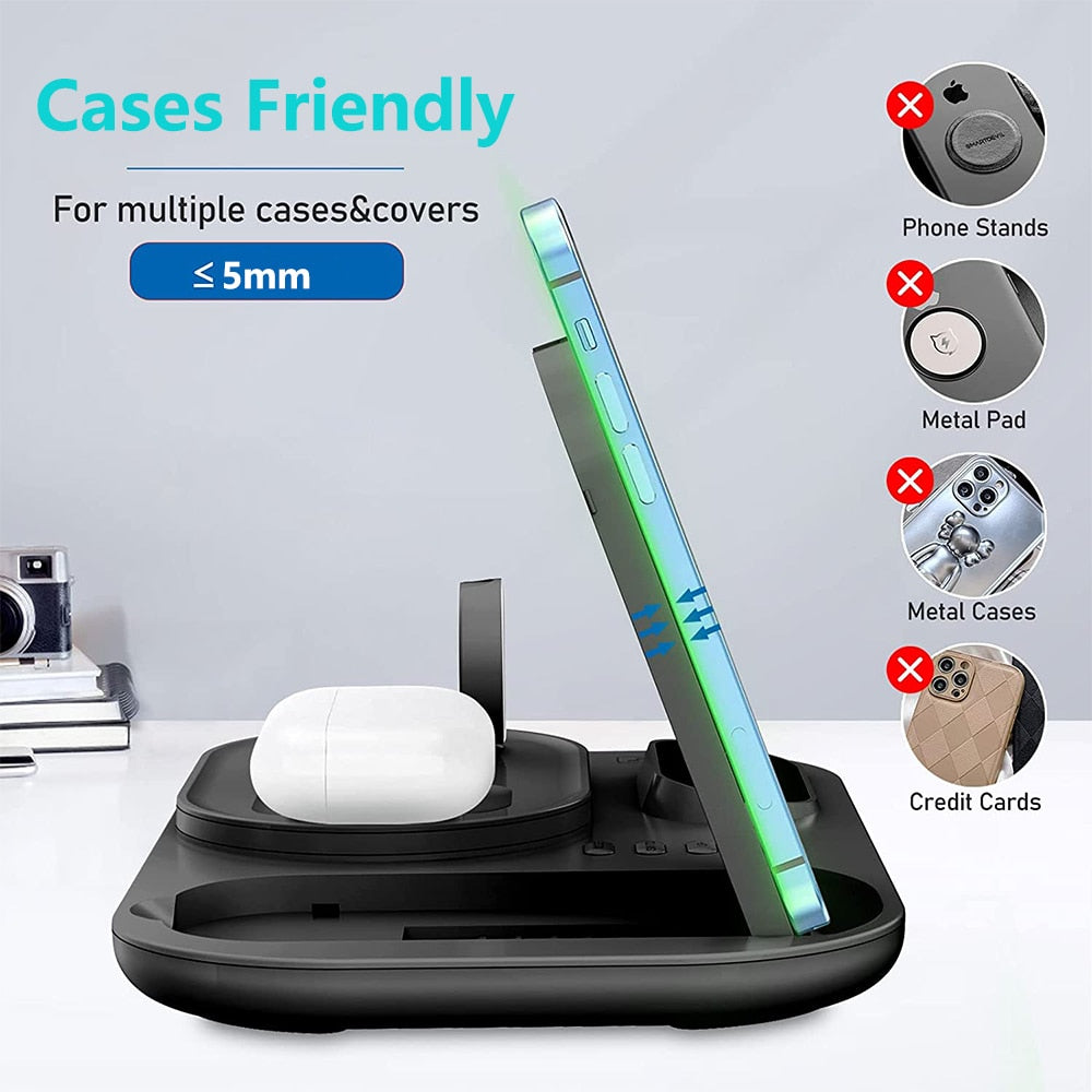 3 IN 1 FAST WIRELESS CHARGER STATION FOR SAMSUNG GALAXY Z FOLD 4