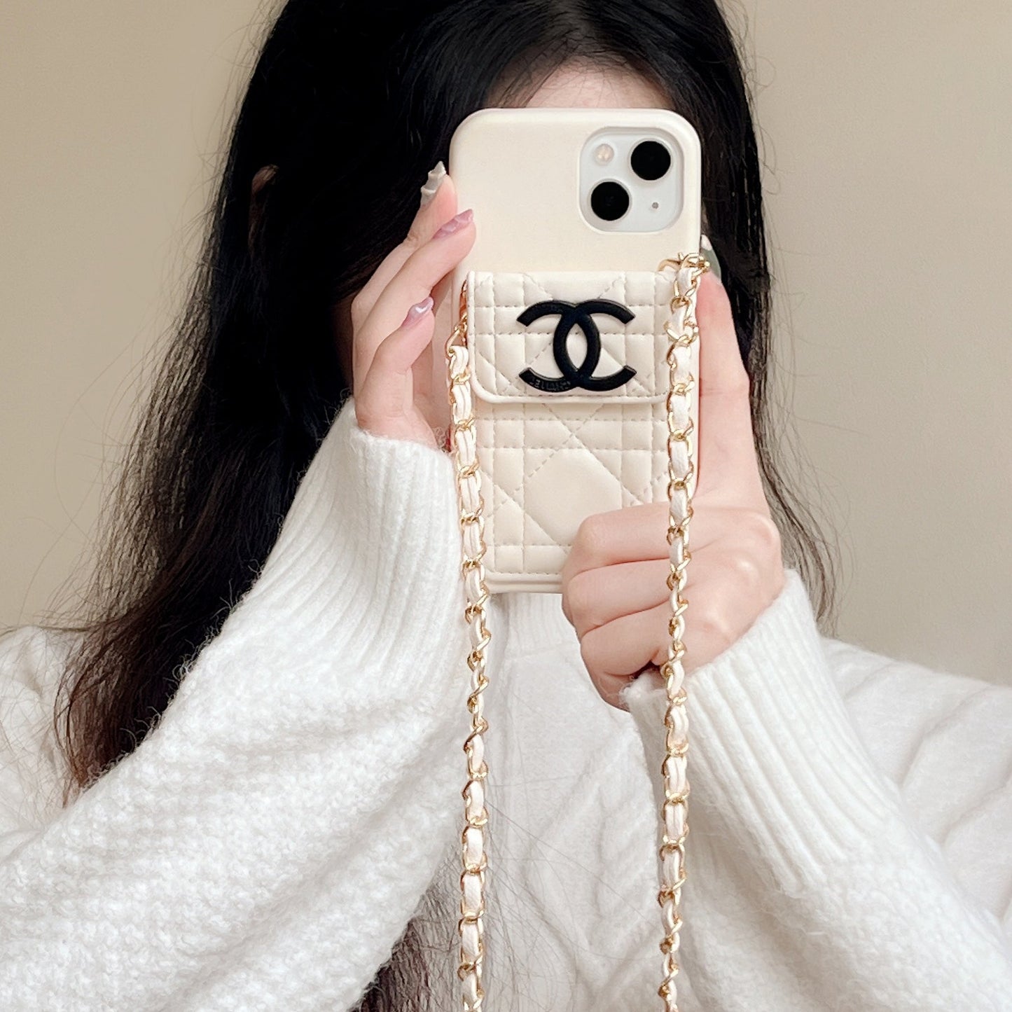 chanel phone case on chain – Slim Clear Phone Case