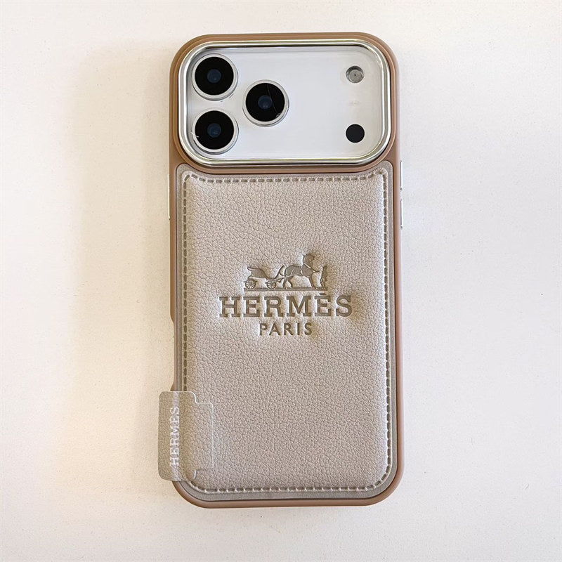 Luxury Leather Hermes IPhone Case 17
