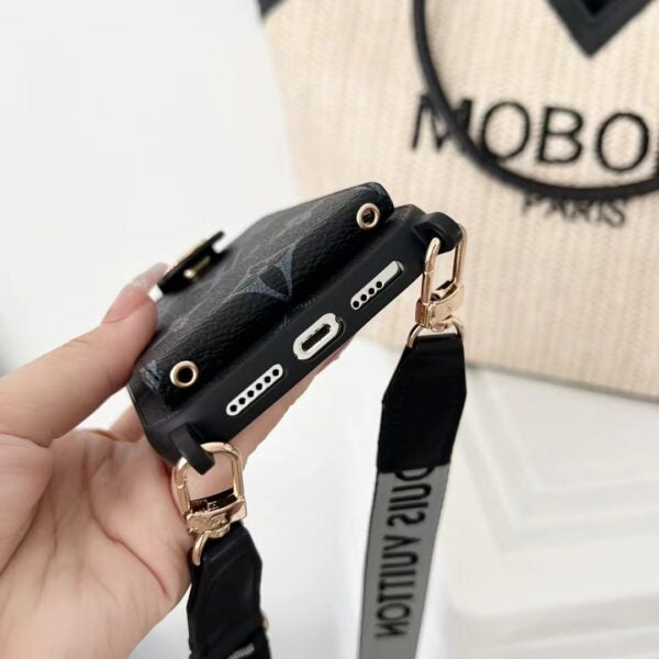 NEW LV PHONE CASE WITH CARD HOLDER FOR IPHONE