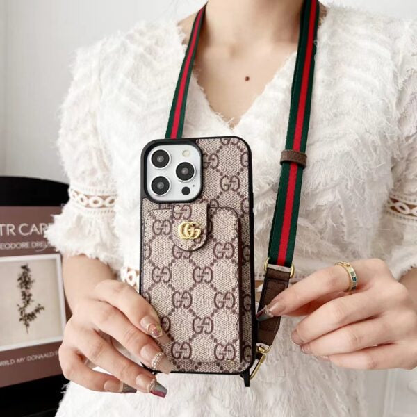 NEW LV PHONE CASE WITH CARD HOLDER FOR IPHONE