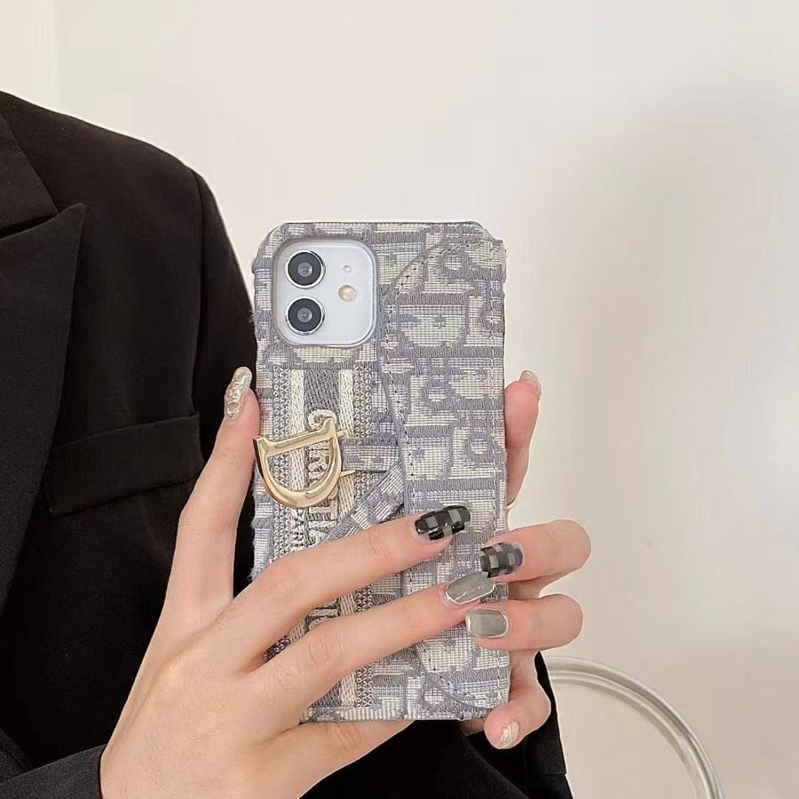 Dior Luxury iPhone Case with Card Holder