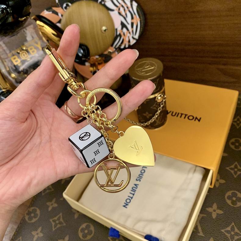 Luxury Louis Vuitton Designer Key Chain Fortune Cube Bag Charm