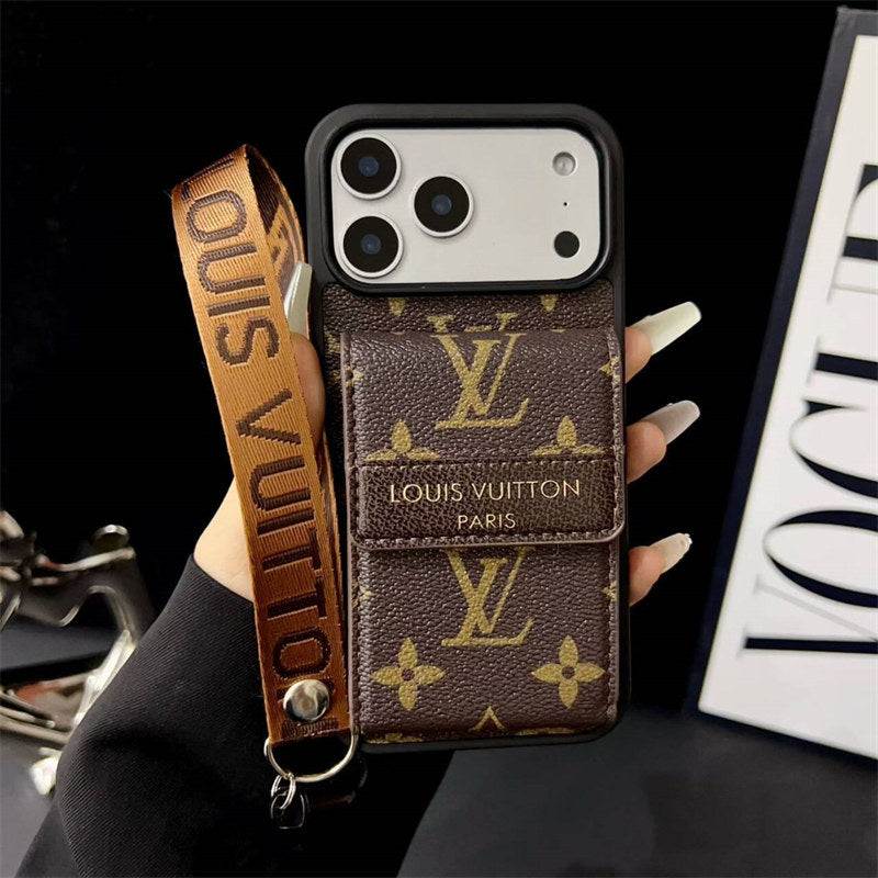 Louis Vuitton Phone case with card Holder for iPhone 17