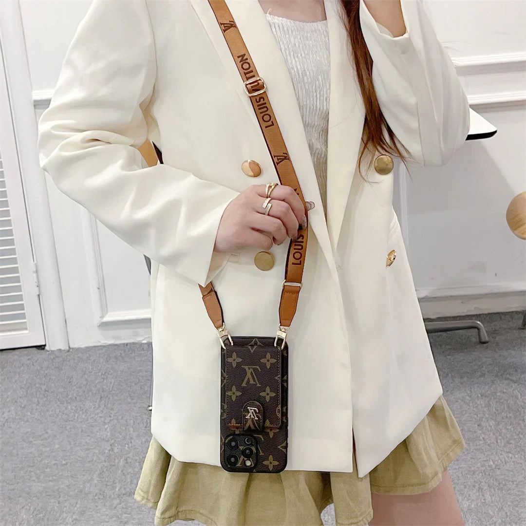 Louis Vuitton Phone Monogram Case with Strap For iPhone 17 /16 /15 /14