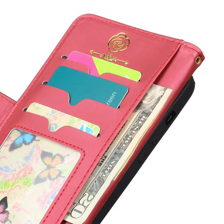 Designer LV Wallet Phone Case with Card Slot