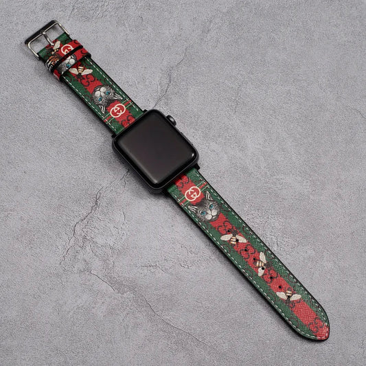 Luxury Gucci Leather Apple Watch Band