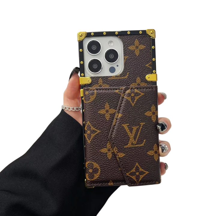 LV LEATHER MONOGRAM IPHONE CASE WITH CARD HOLDER