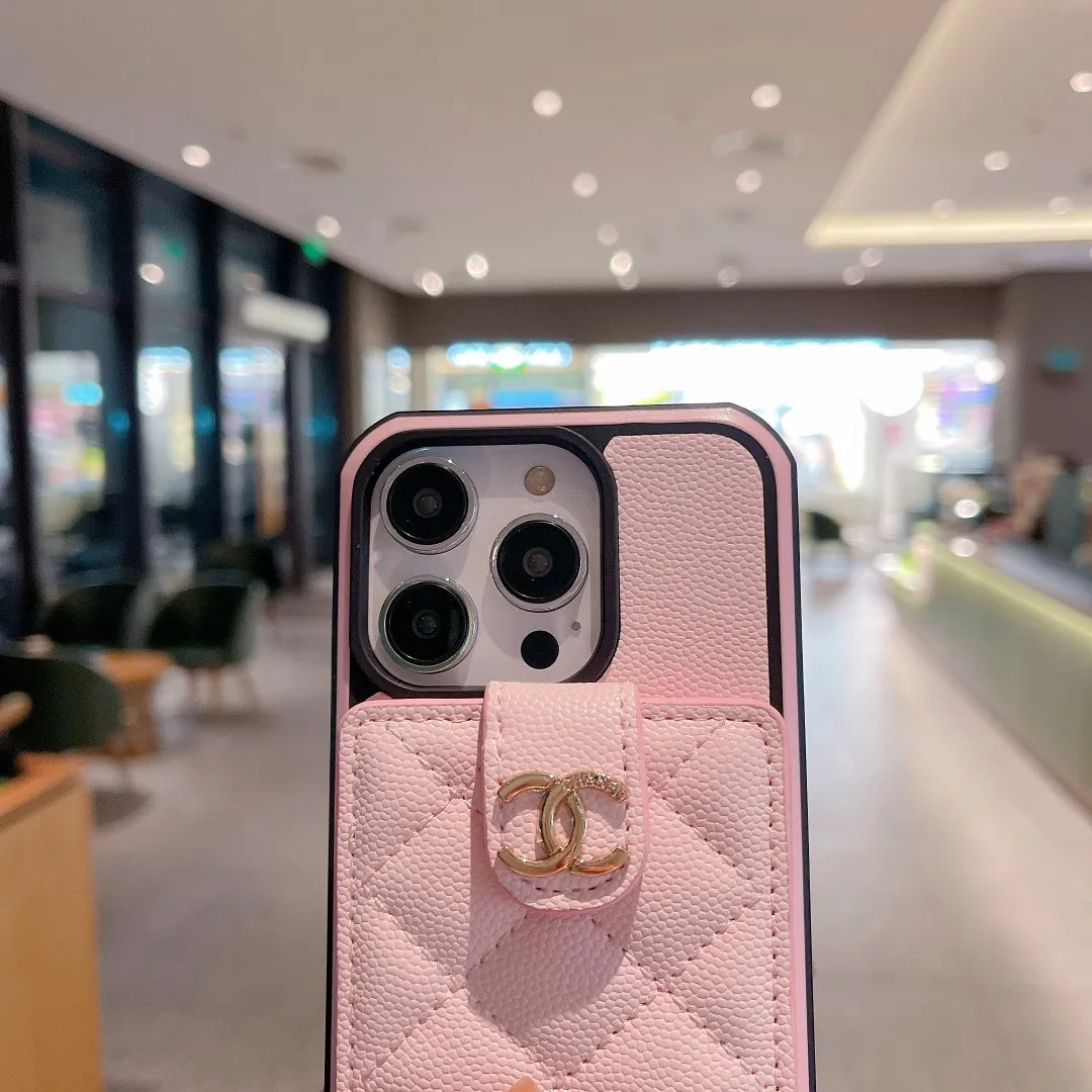 Chanel Phone Case With Card Holder – Premium Designer Phone Case