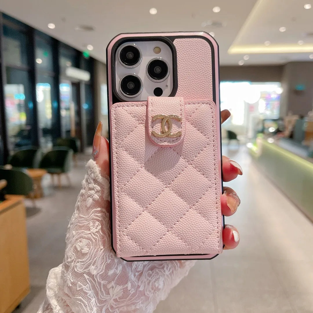 Chanel Phone Case With Card Holder – Premium Designer Phone Case