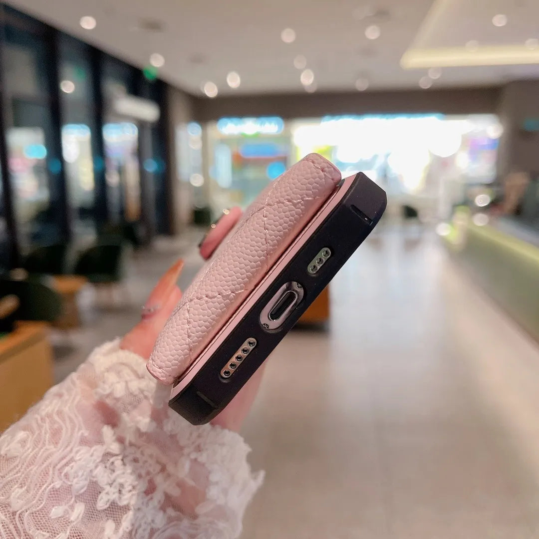 Chanel Phone Case With Card Holder – Premium Designer Phone Case