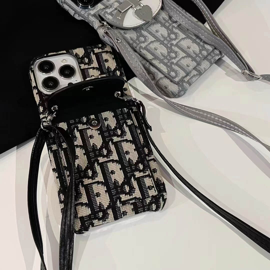 Dior Card Holder With Chain – Premium Designer Phone Case
