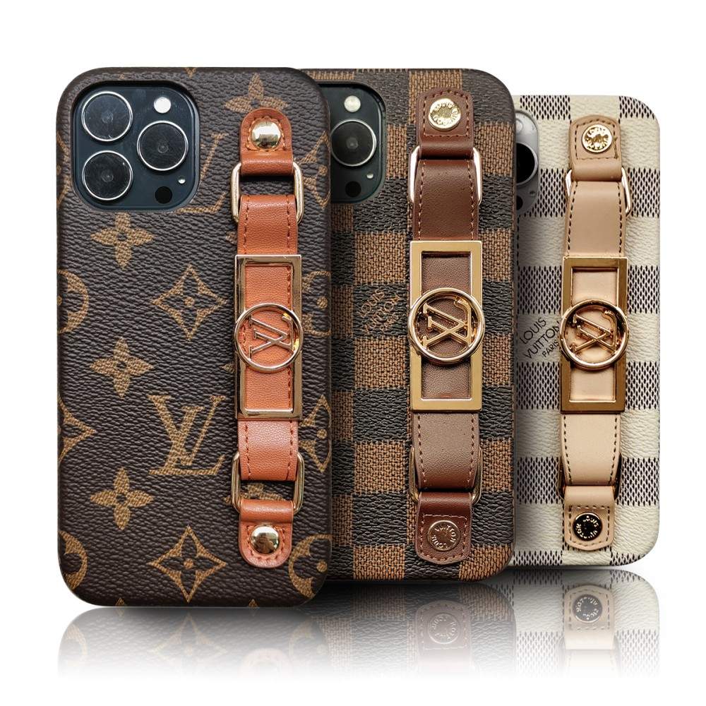 LUXURY LEATHER LV WRIST BAND IPHONE CASE