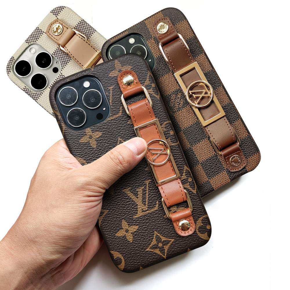 LUXURY LEATHER LV WRIST BAND IPHONE CASE