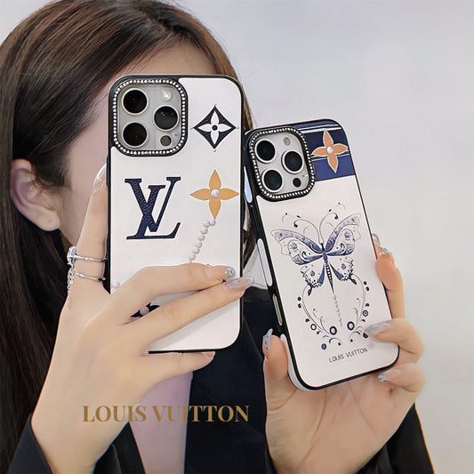 LV Elegant Butterfly Totem Apple iPhone Cover