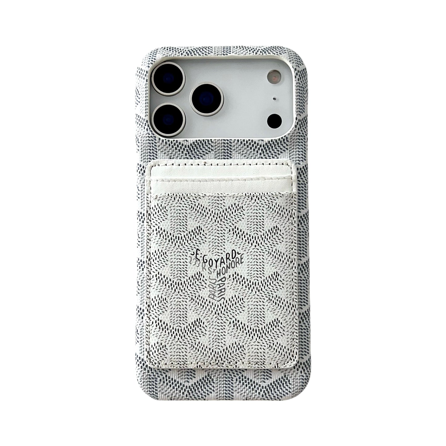 Goyard iPhone 13 Mini – Slim Clear Phone Case