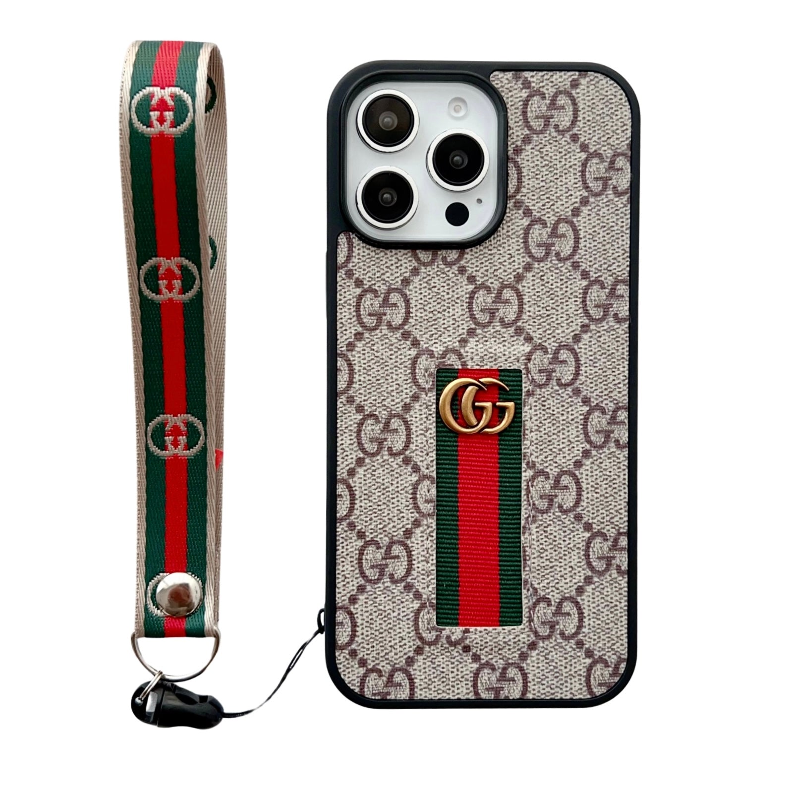Luxury Gucci IPhone Case With Hand Strap