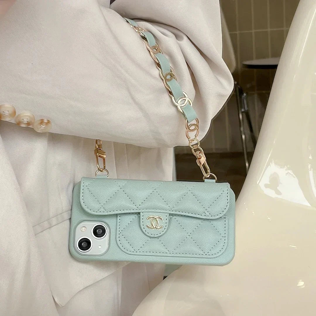 Luxury Chanel Phone Case With Hand Strap