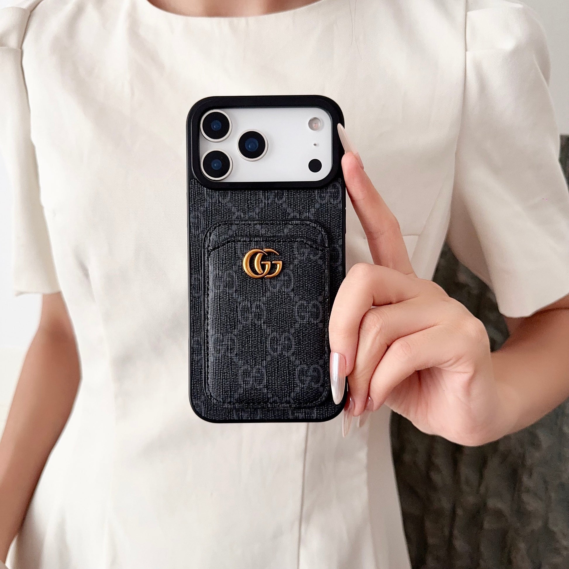 Gucci iPhone 14 Pro Max – Slim Clear Phone Case