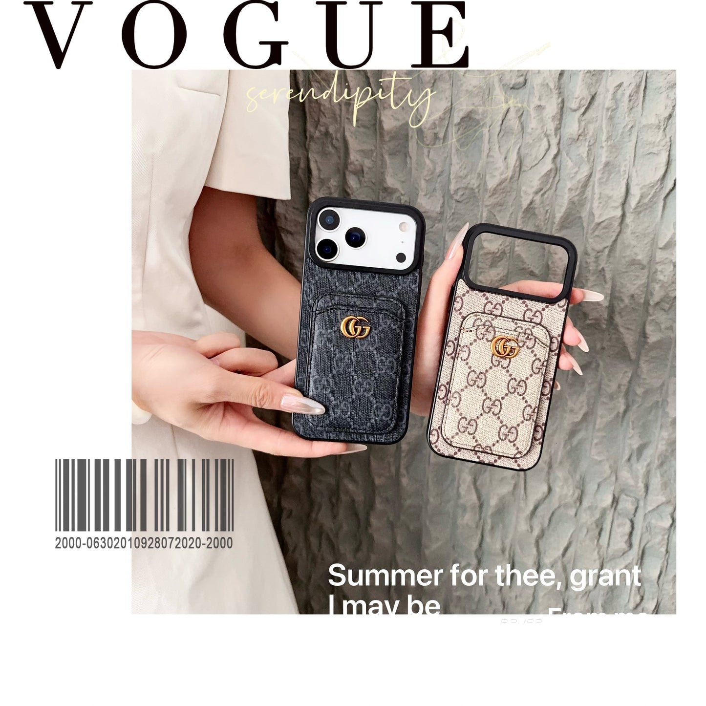 Gucci iPhone 16 Pro Max – Slim Clear Phone Case