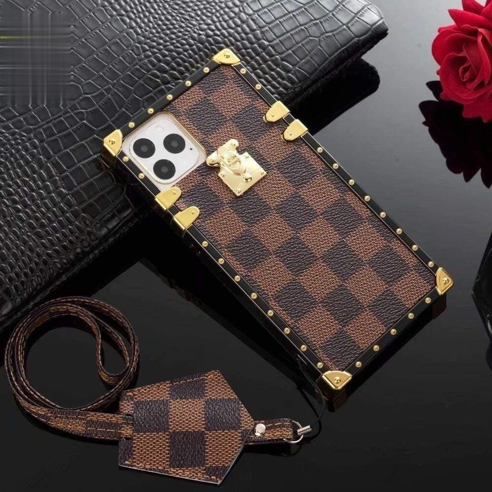 Slim Clear Louis Vuitton phone trunk case – Luxury Designer Phone Case