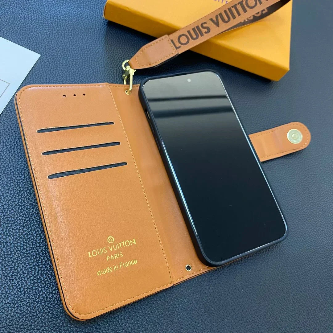 LV Iphone 17 Cardholder Case – Premium Designer Phone Case