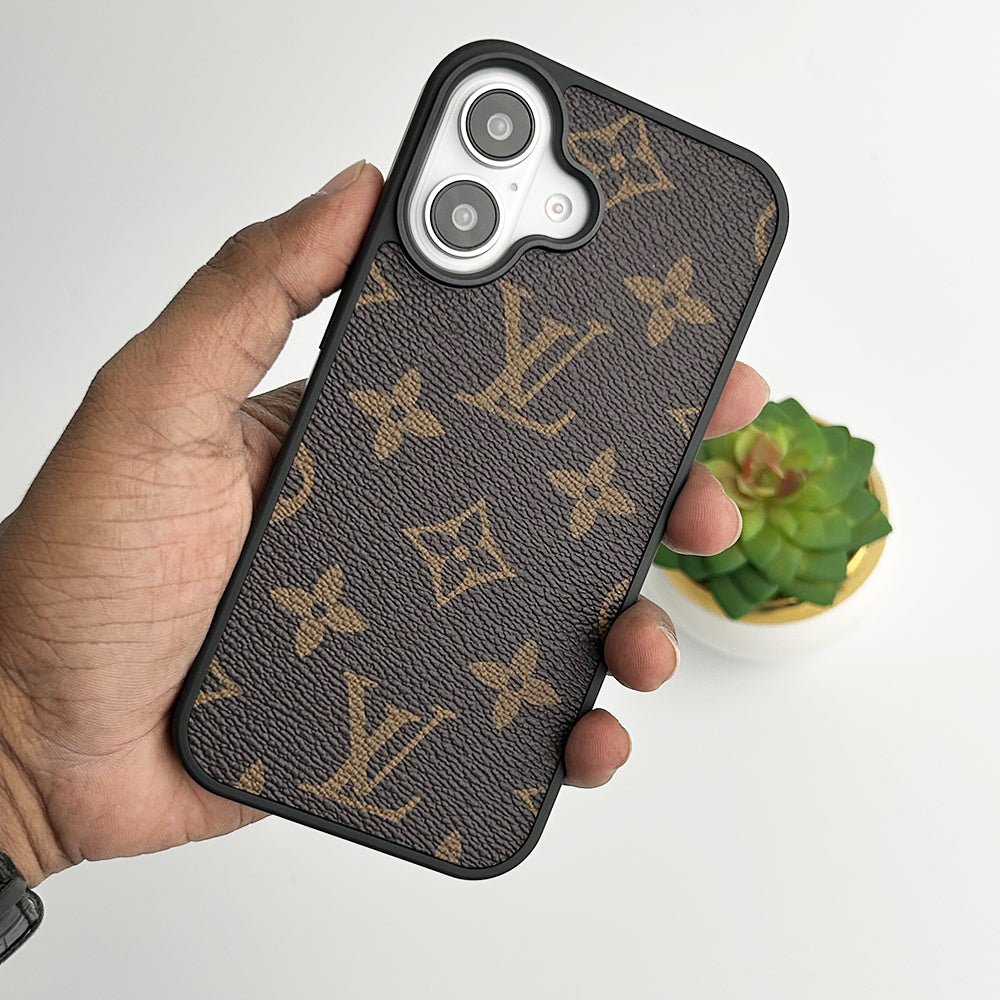 Luxury LV Leather Case For iPhone